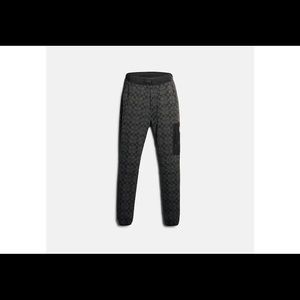 Mens Coach multi media joggers